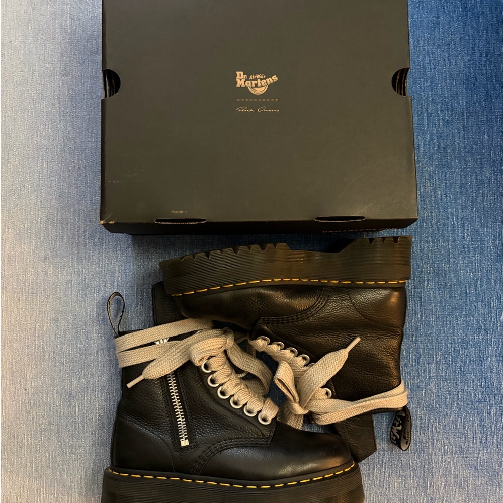 Rick Owens x Dr Martens 1460 Quad Combat Boots